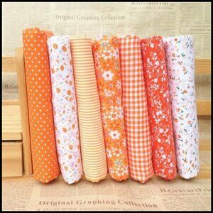 Cotton Fabric Squares DIY Quilting Patchwork Sewing Craft Floral Dot Pattern